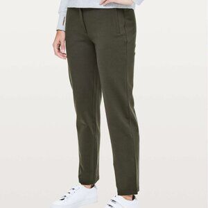Lululemon On The Move Pants Women’s Size 4 Olive Green / Black Stretch Lot of 2